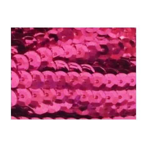 Taśma cekinowa Galeria Hobby Różowa, 6mm x 4m